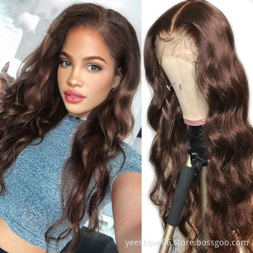 wholesale 180% Density Hd Full Lace Human Hair Wigs Women Brazilian Virgin Hair Lace Front Wig For Black Transparent Vendor